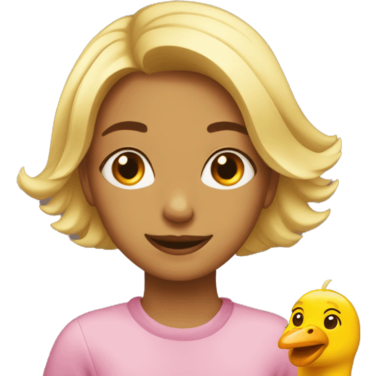 Girl silly goose emoji