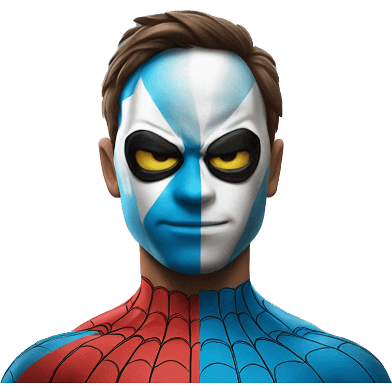 Argentina flag on Spider-Man body emoji