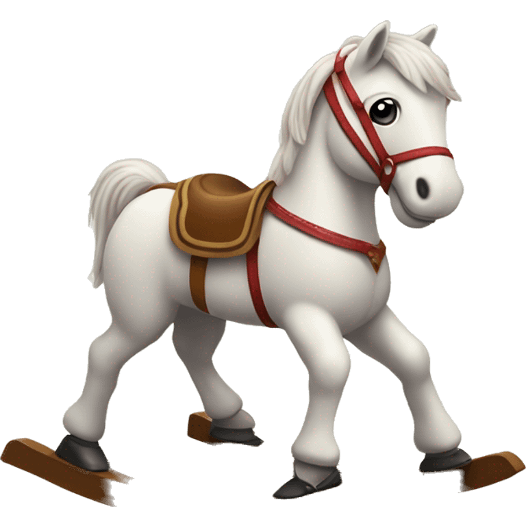 a cute rocking horse emoji