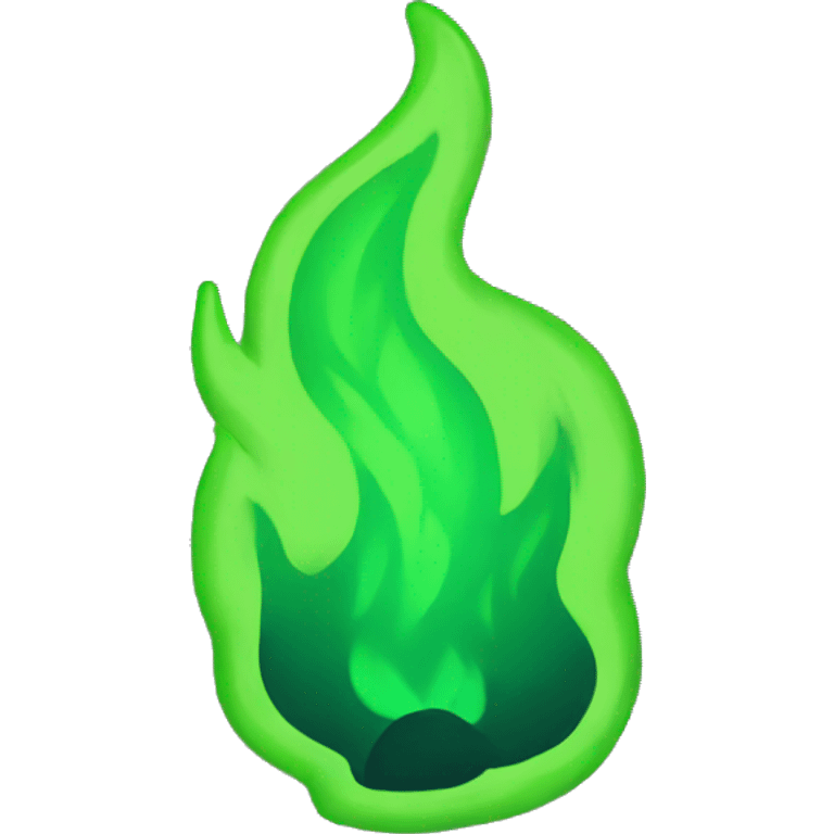 Green fire emoji