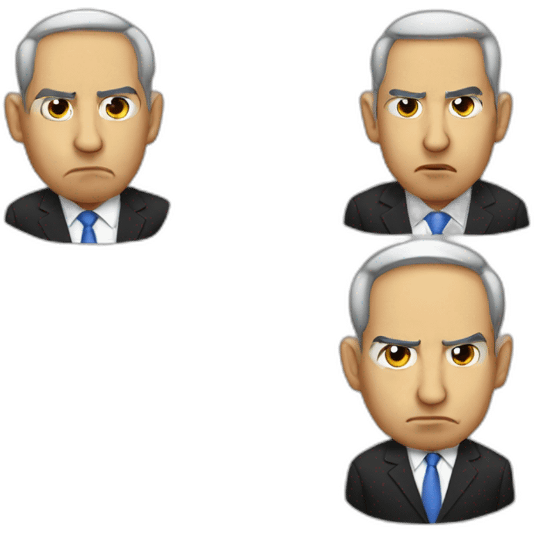 bibi netanyahu sad emoji