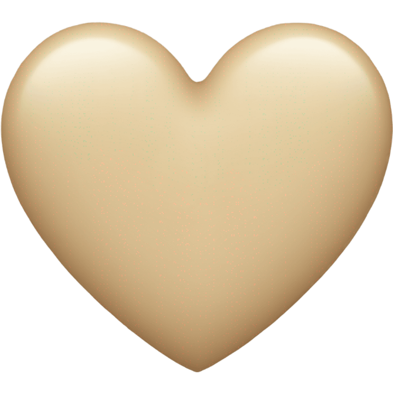 Beige heart  emoji