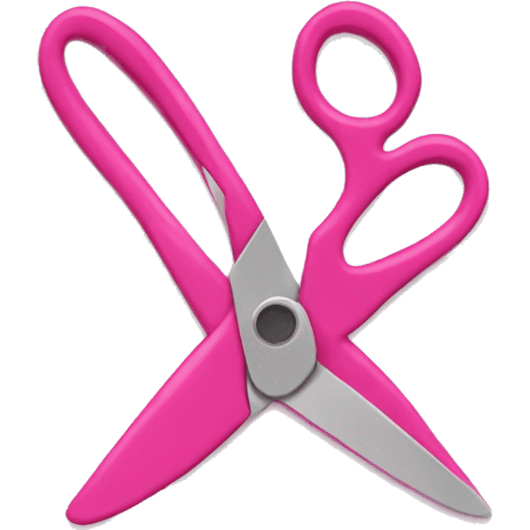 pink scissors emoji