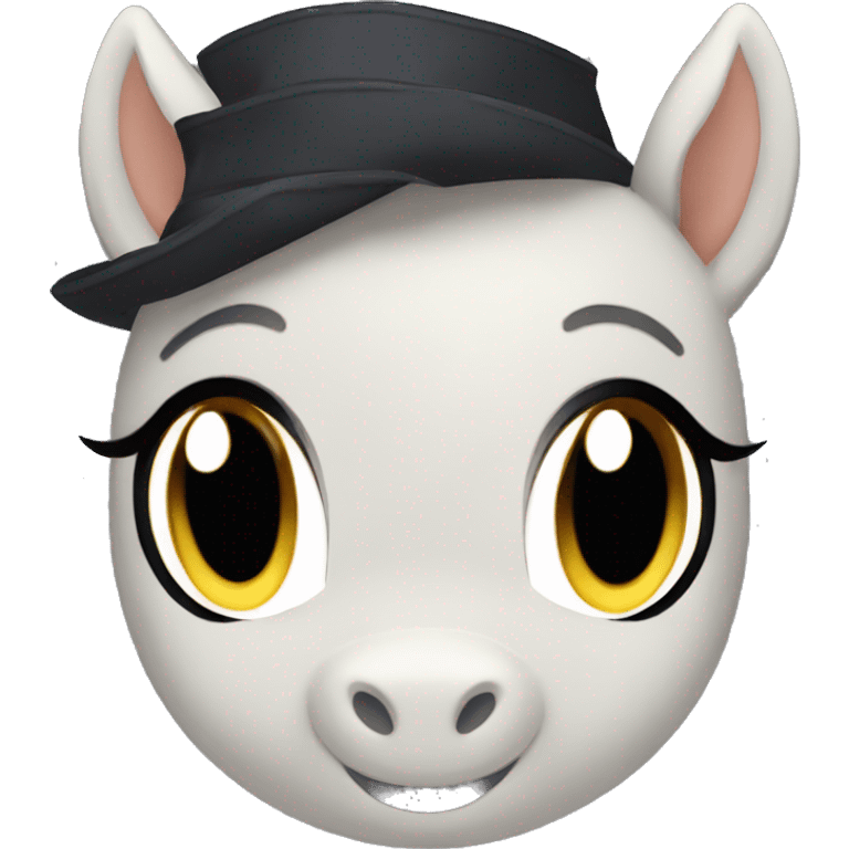 poney pie noir emoji