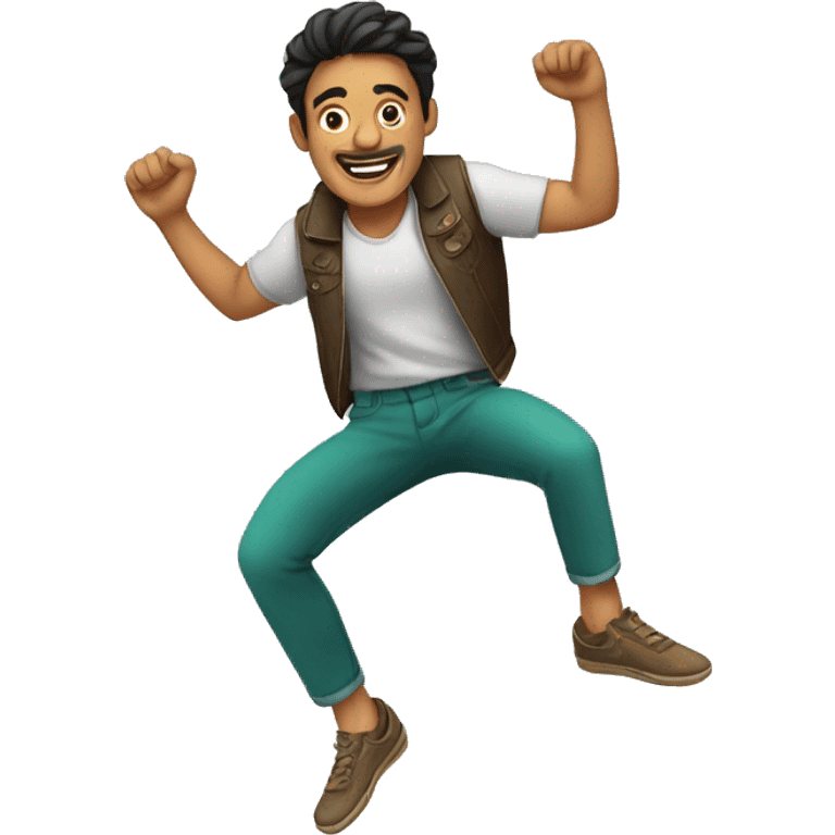 Mexican person jumping emoji