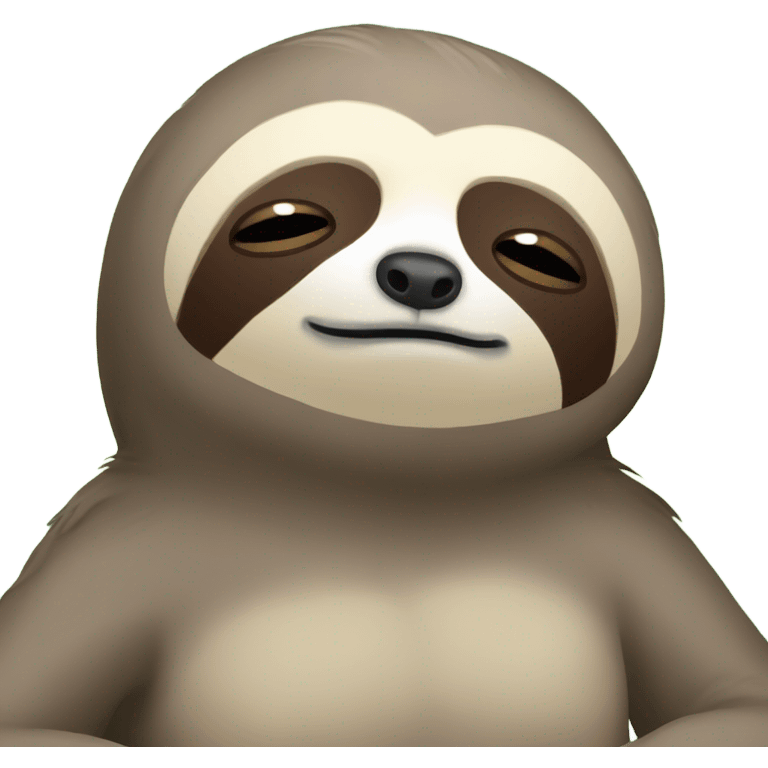 Sloth meditating  emoji