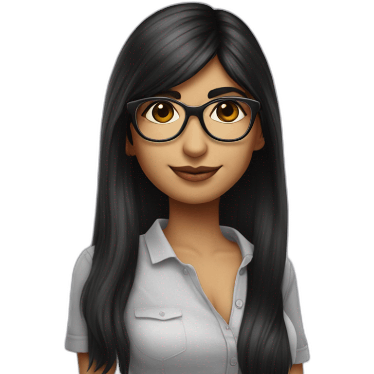 Mia Khalifa clothed emoji