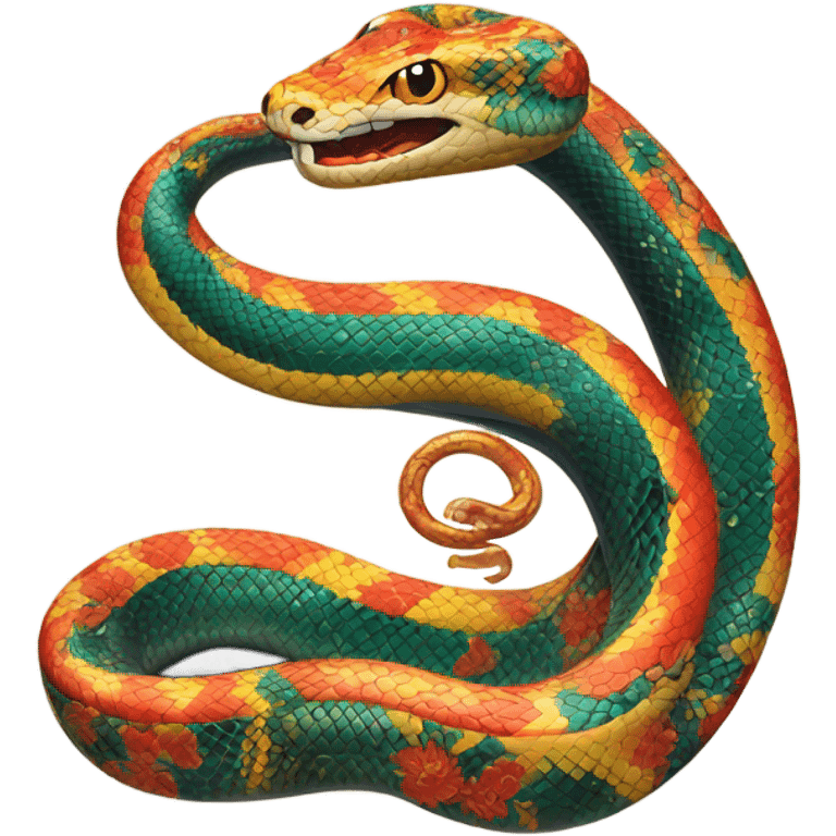 lunar new year, year of the snake emoji