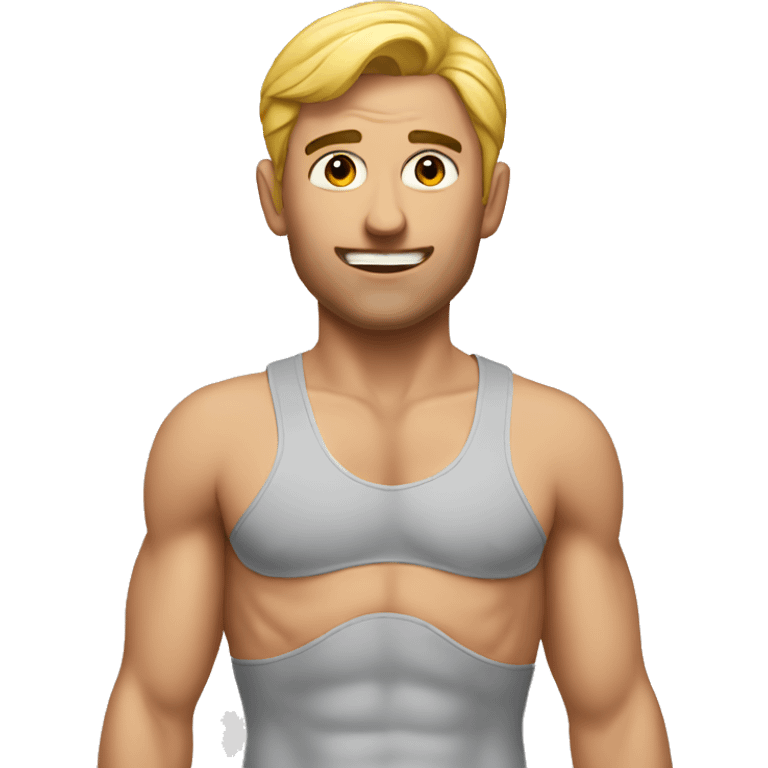 Man with a bra on emoji