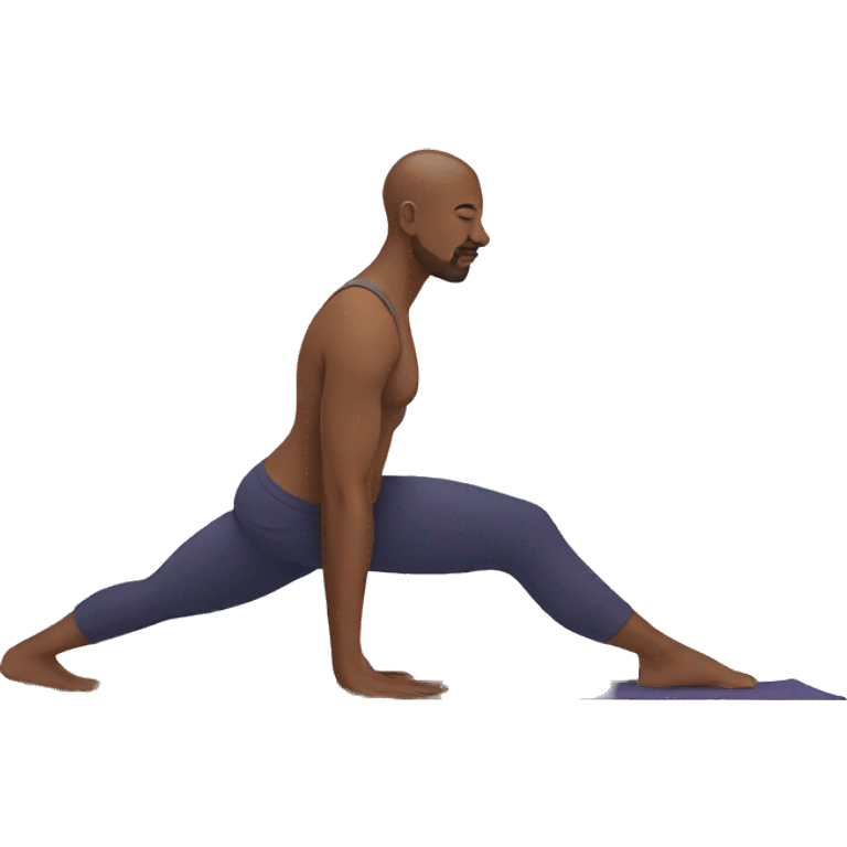 man doing yoga emoji