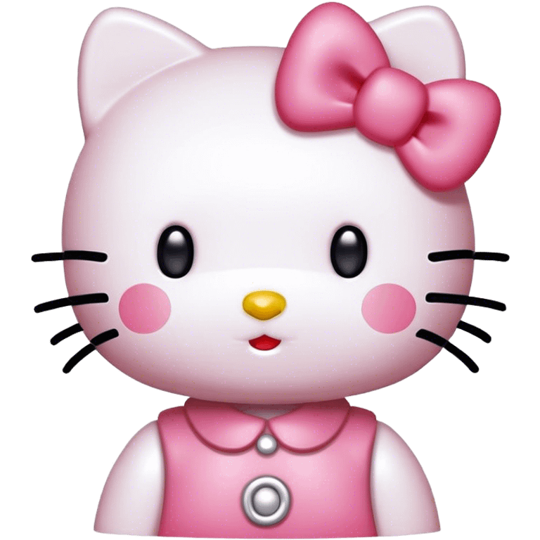 Hello kitty blushing emoji