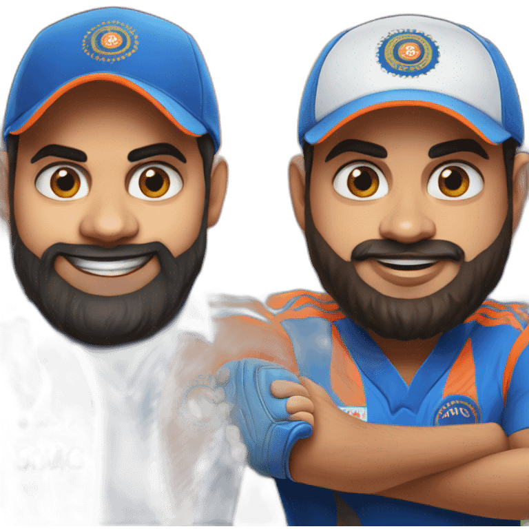 Virat Kohli and Rohit Sharma emoji