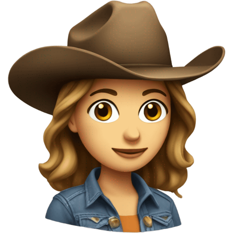 Caitlin Clark wearing a cowboy hat emoji