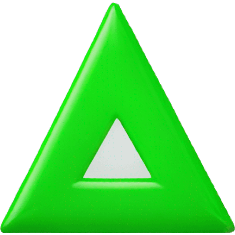 upside down green triangle emoji