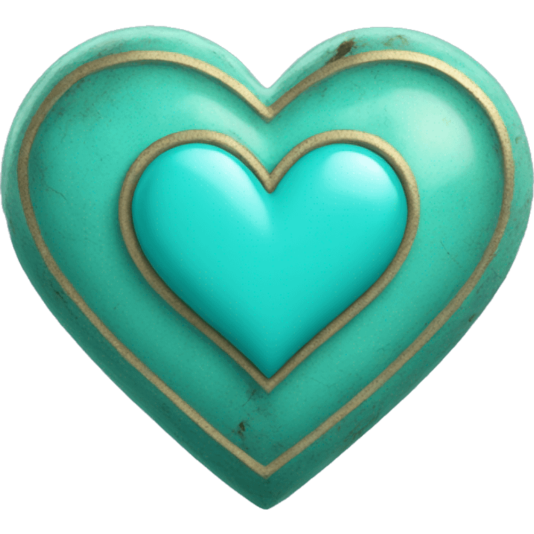 turquoise heart  emoji