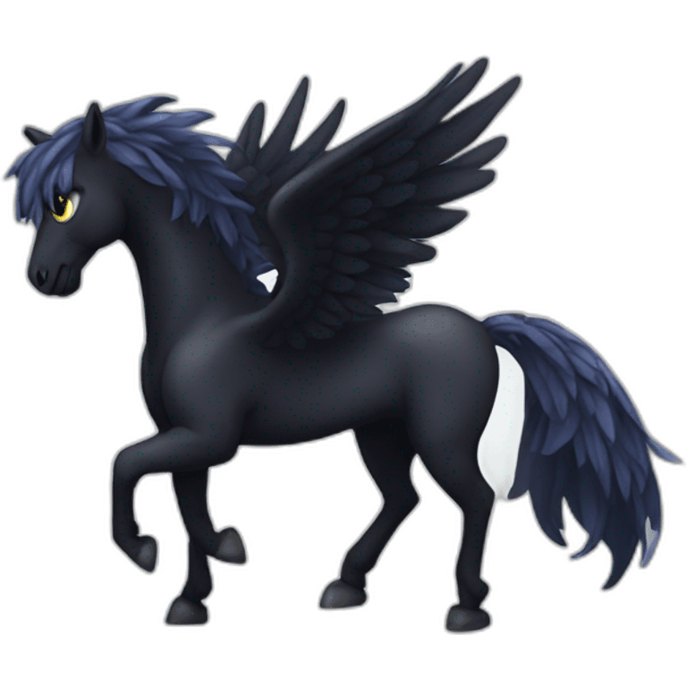 Pegasus of darkness emoji