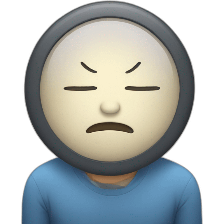 sleep face with clock emoji