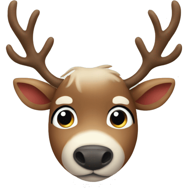 Cute reindeer emoji