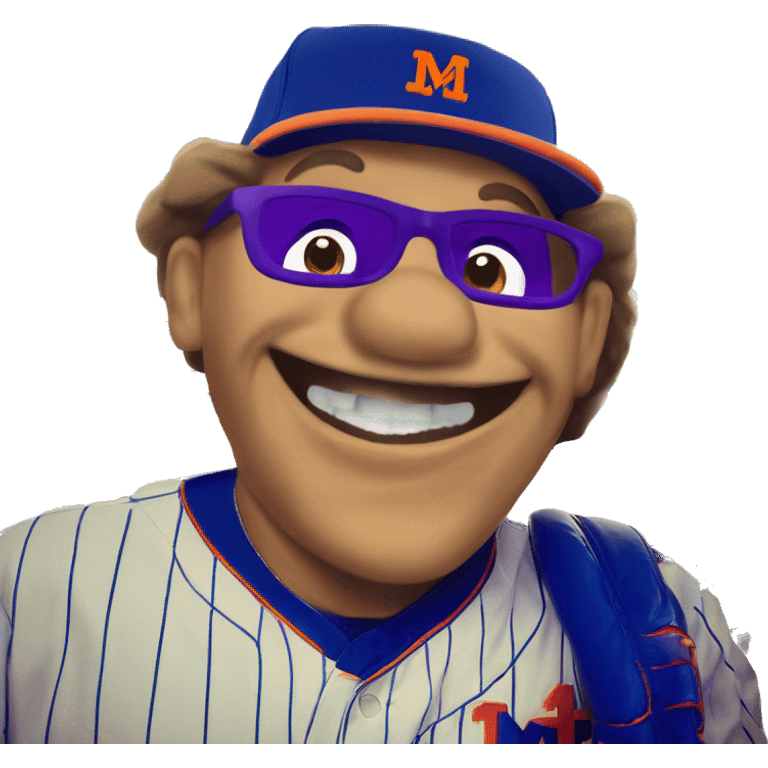 McDonald’s grimace in my Mets jersey emoji