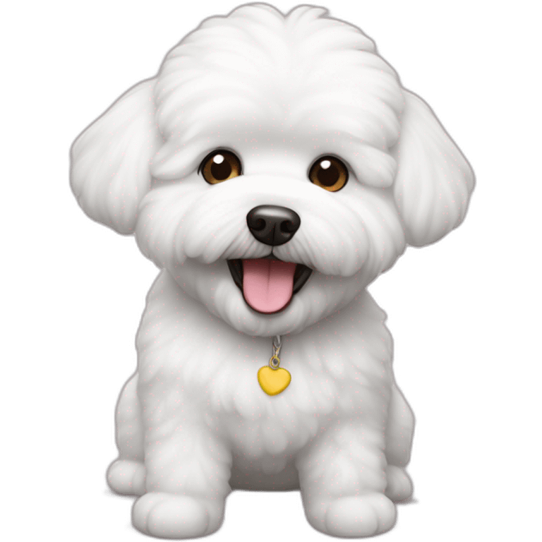 bichon frise happy emoji