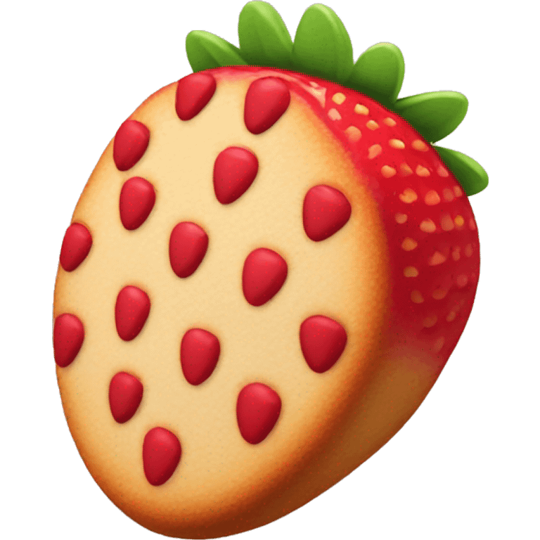 strawberry cookie emoji