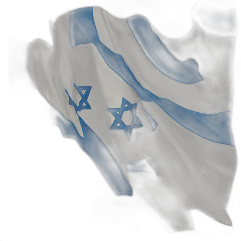 Drapeau Israël brûlé emoji