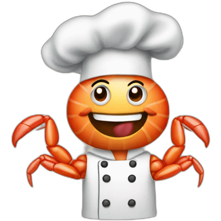 shrimp dressed as a cook emoji