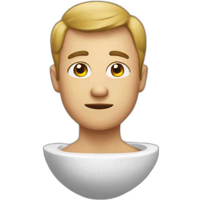 Man in toilet emoji