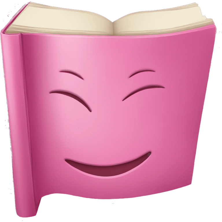 Libro de color rosado  emoji