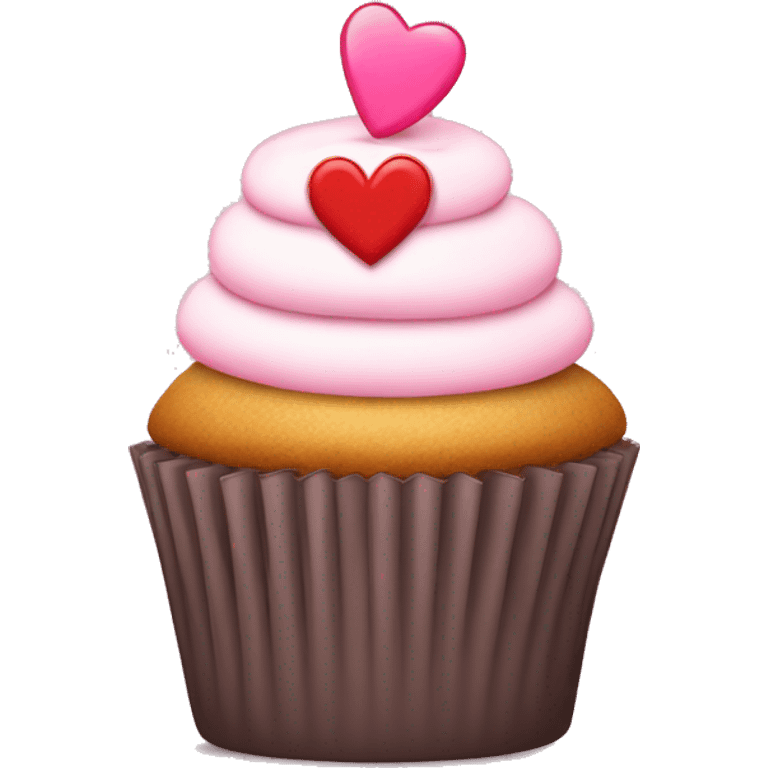 cupcake flashing a hearts hand emoji emoji