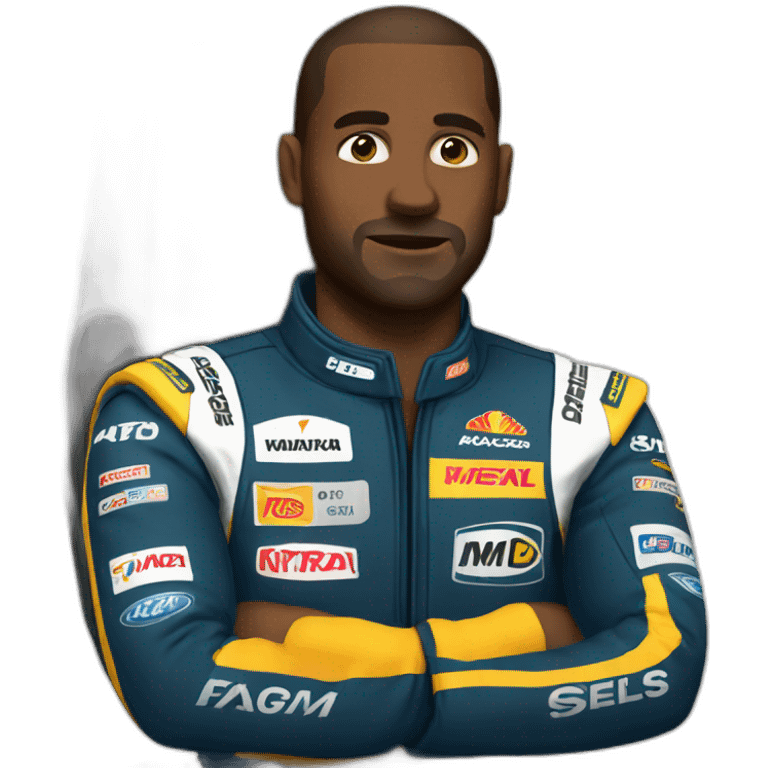 motorsports man huge chest emoji