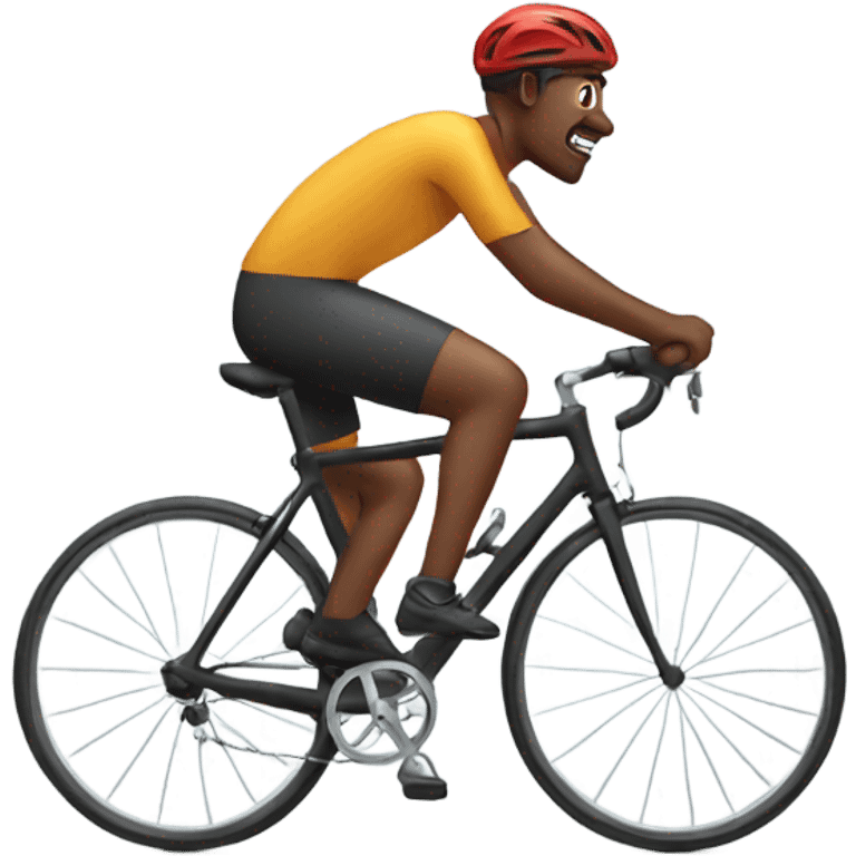 a man cycling emoji