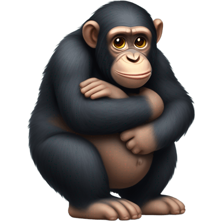 Fattest chimpanzee ever emoji