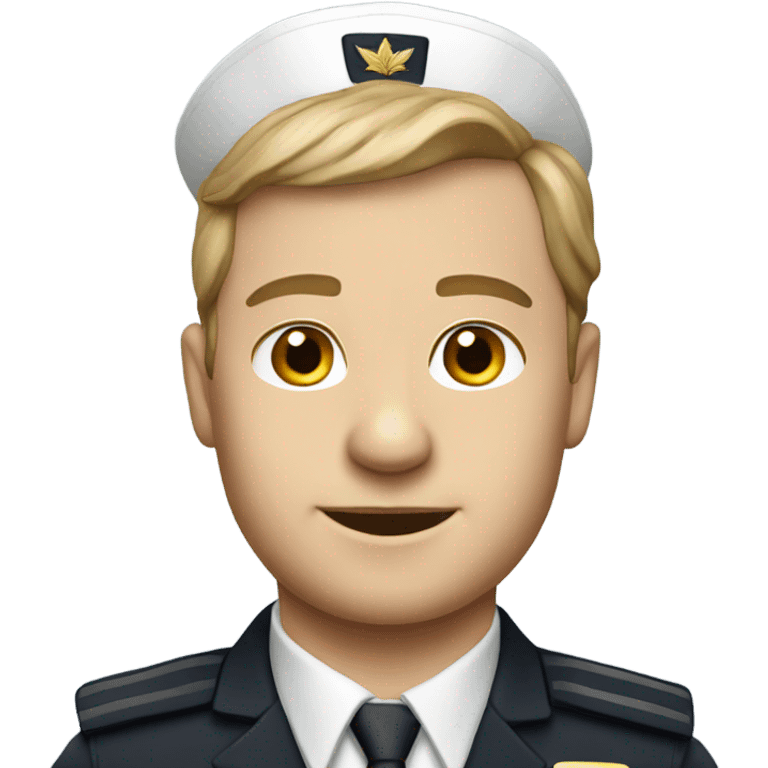 Canadian airline pilot in uniform emoji