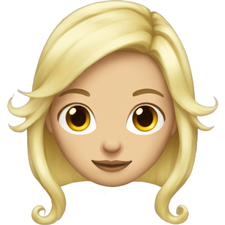 Blonde haired hair with dragon wings emoji