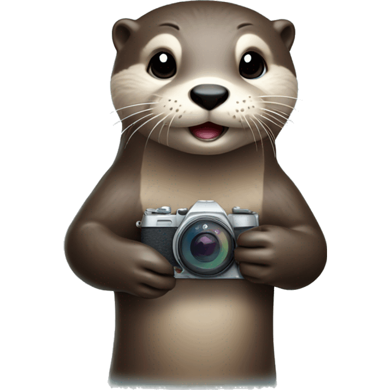 Otter mit Kamera in der Hand  emoji