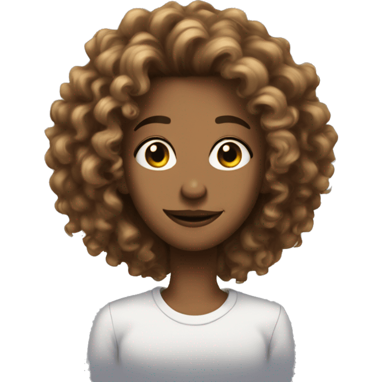 Tall baddie with great curly hair and dimples  emoji