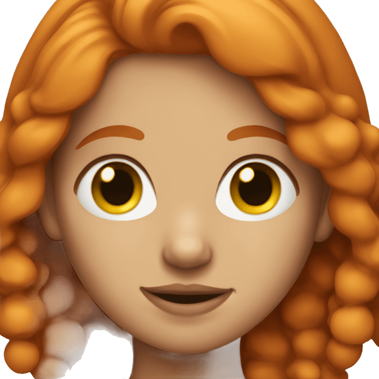 Ginger hair girl emoji