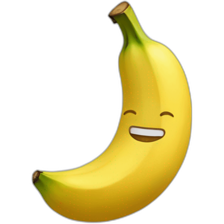 cara feliz y platano emoji