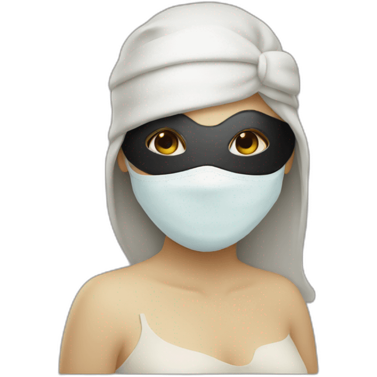 blindfolded masked woman emoji