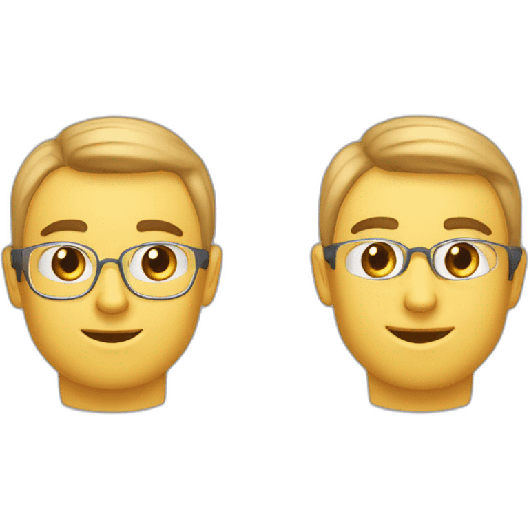 2 mains symétriques collées avec pouce index et majeur levés et oriculaire et l’annulaire baissé emoji