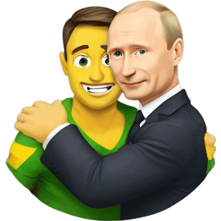 Putin hugging Zelenskyy  emoji