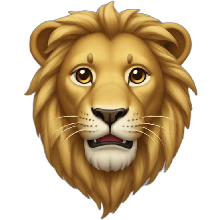 upside lion emoji