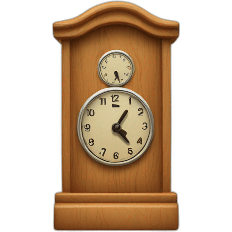 3d toon wooden timer emoji