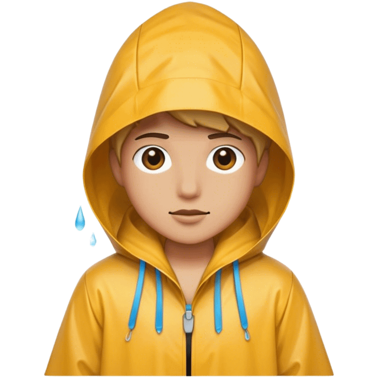 Just the rain coat emoji