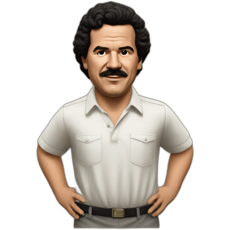 pablo escobar celebrating goal emoji