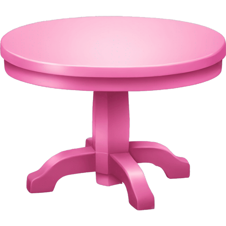 Pink table  emoji