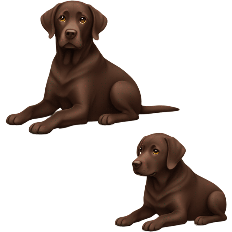 chocolate colored labrador emoji