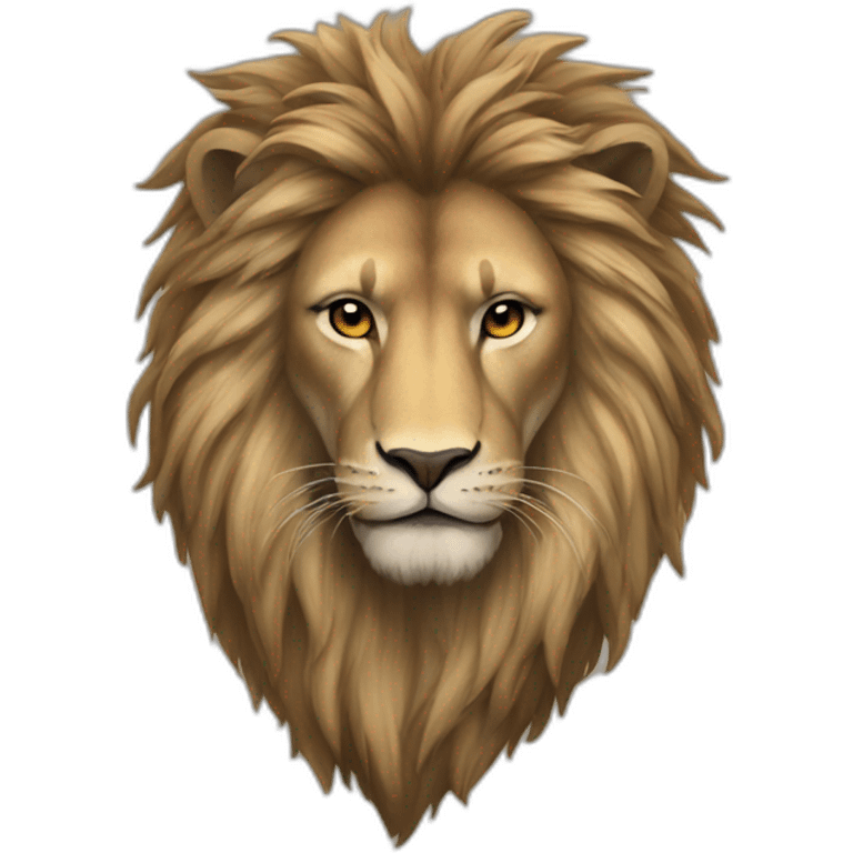 Kaslı aslan emoji