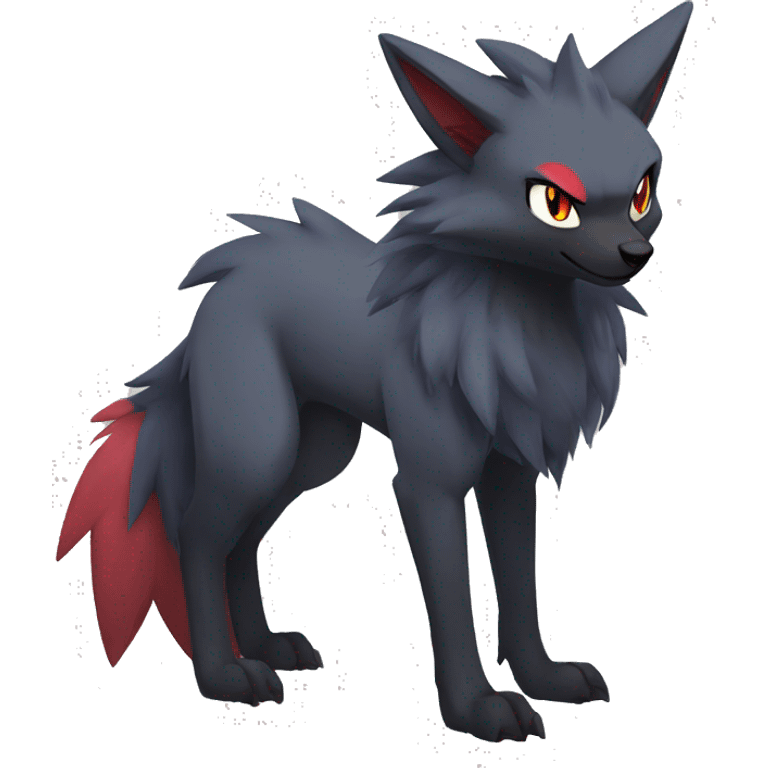 Zoroark-Mightyena-Zorua full body emoji